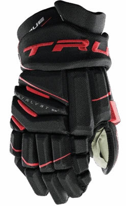 True Hockey True Catalyst 5X Junior Hockey Gloves 5 True Hockey True Catalyst 5X Junior Hockey Gloves -True Hockey CT5xGlove Black Red